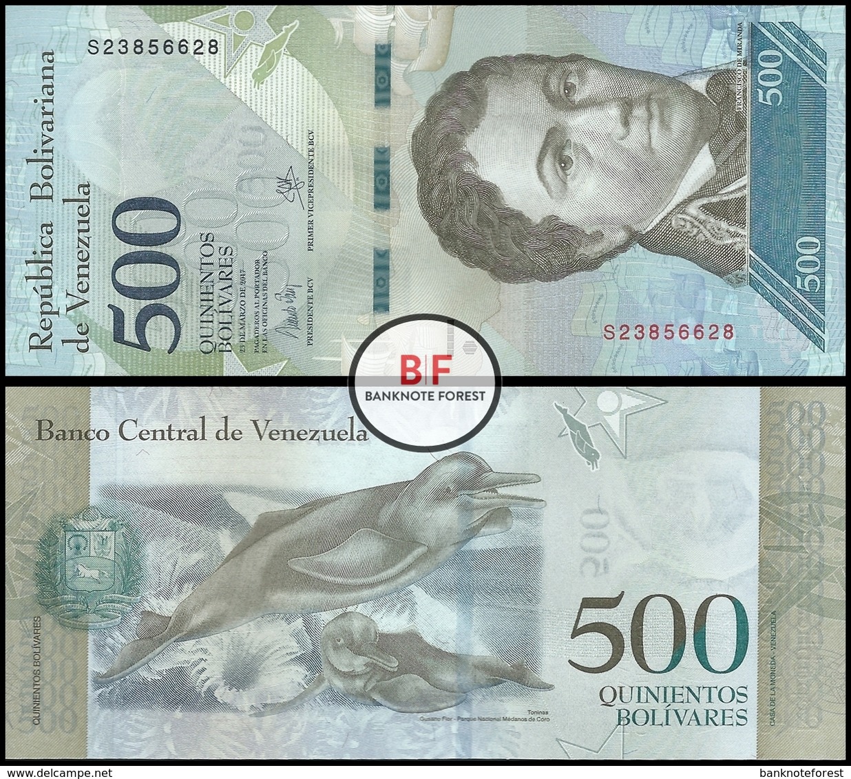 Venezuela | 500 Bolivares | 2017 | P.94b | UNC - Venezuela