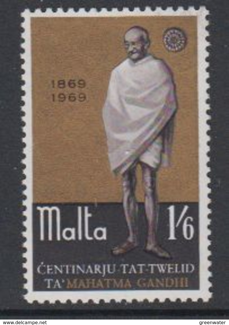 Malta 1969 Mahatma Gandhi 1v ** Mnh (42797F) - Malta