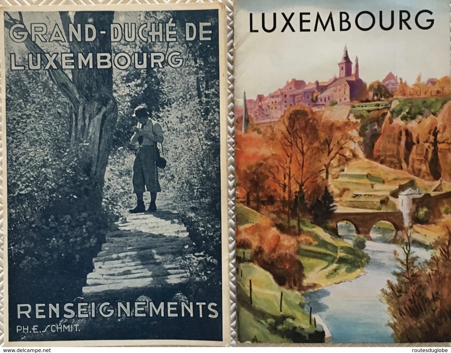 LOT 23 PLAQUETTES BROCHURES TOURISTIQUES BELGIQUE LUXEMBOURG ANNEES 30 - Dépliants Touristiques