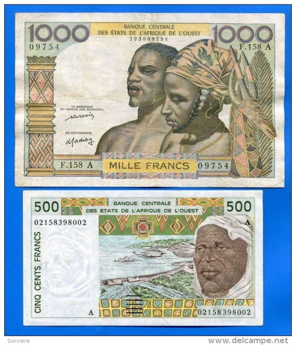 Cote  D'ivoire  2  Billets - Côte D'Ivoire