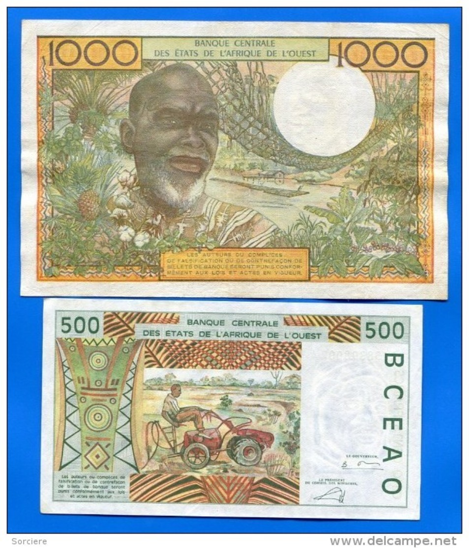 Cote  D'ivoire  2  Billets - Costa De Marfil