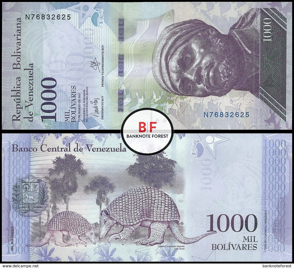 Venezuela | 1.000 Bolivares | 2017 | P.95b | UNC - Venezuela