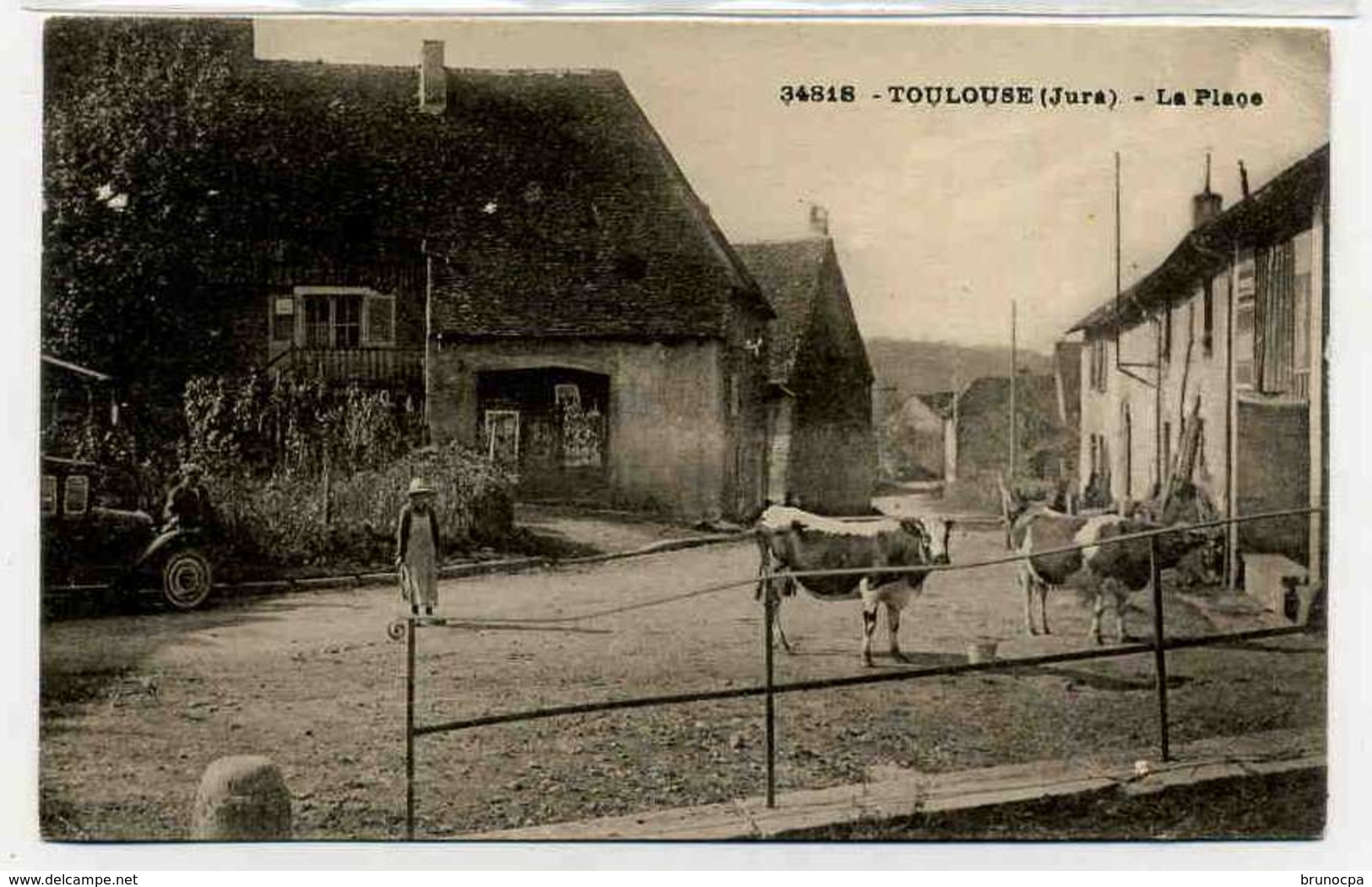 TOULOUSE  Place, Les 2 Vaches, Voiture, - Autres & Non Classés