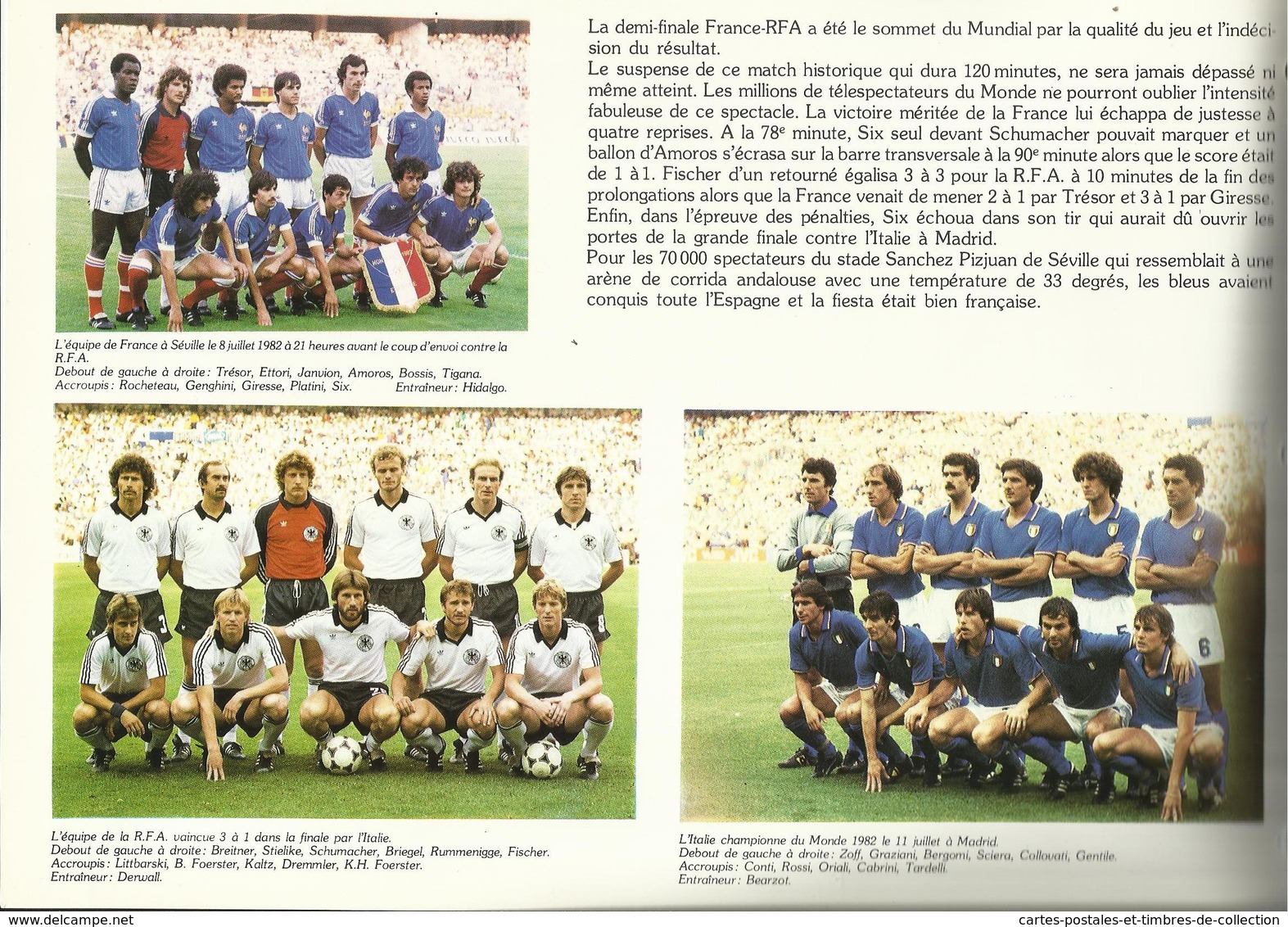 Oeuvres Sociales Des PTT , Spécial Voeux , FONT ROMEU Equipe De France 82 , 31.12.1982 , N° YT 2209 , Exemplaire N°12427 - Sports