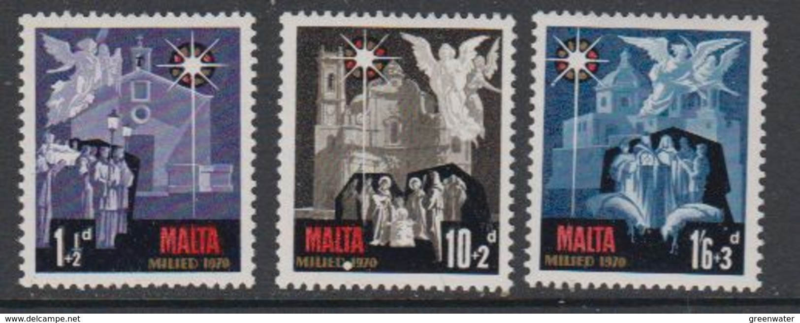 Malta 1970 Christmas / Weihnachten 3v ** Mnh (42797I) - Malta