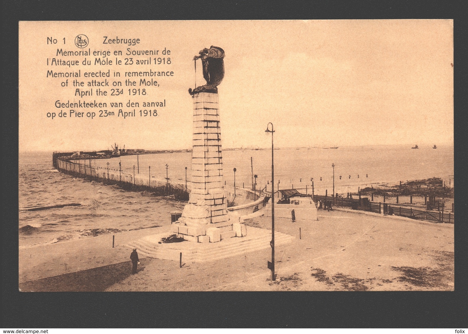 Zeebrugge - Gedenkteeken Van Den Aanval Op De Pier Op 23en April 1918 - Zeebrugge