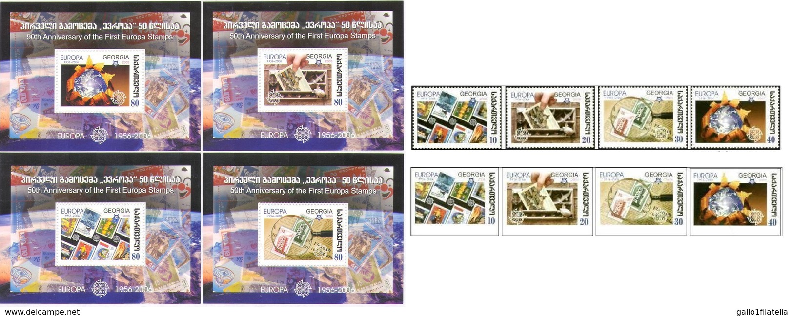 2006 - GEORGIA - CINQUANTESIMO DEL PRIMO FRANCOBOLLO CEPT - 50TH OF THE FIRST EUROPA CEPT STAMP. MNH - Georgia