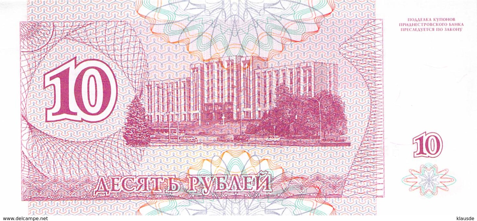 10 Rubel  Transnistrischen Moldauische Republik, 1994 UNC - Moldova