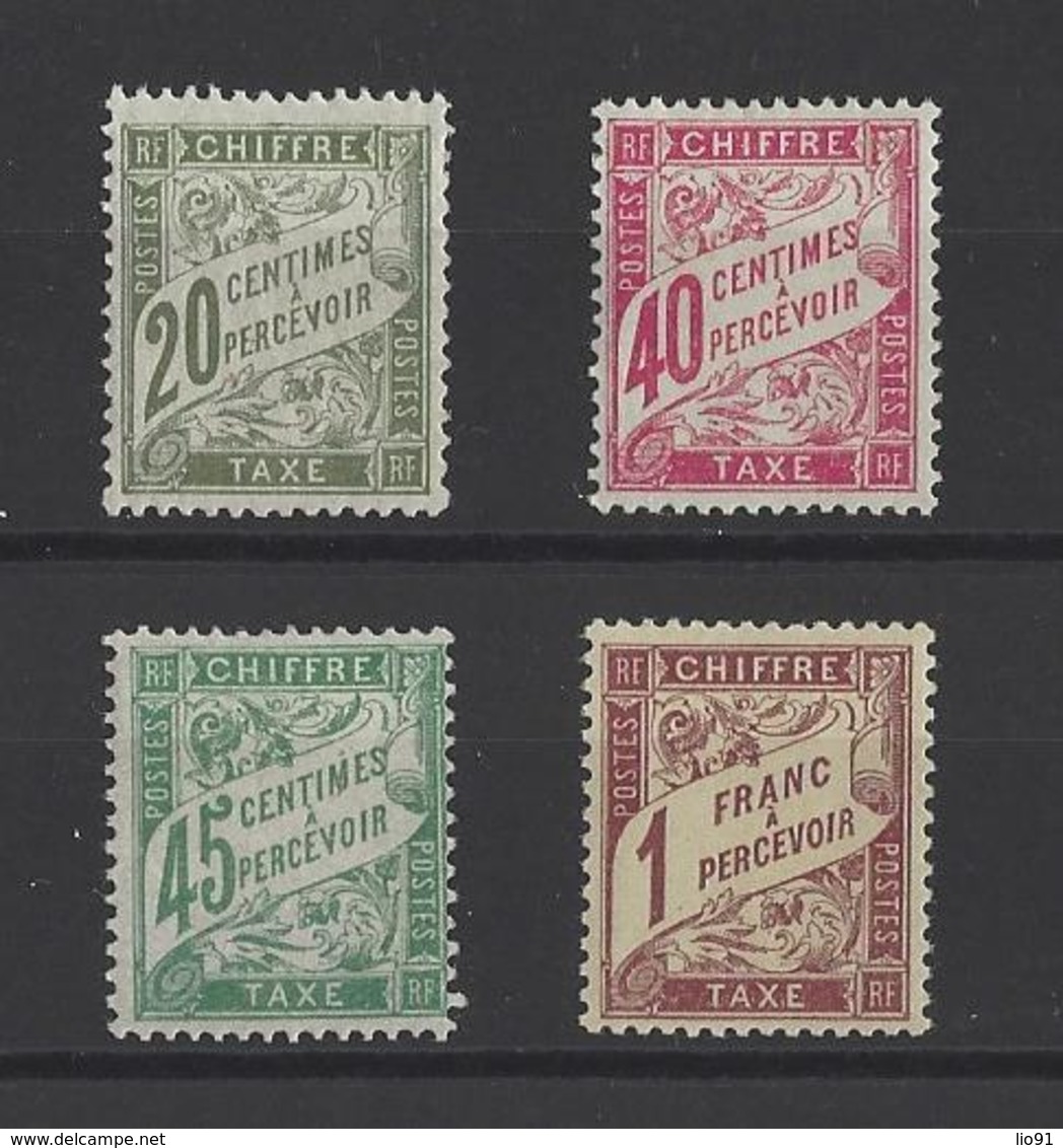 FRANCE.  YT  Timbres Taxe  N° 31-35-36-40  Neuf *  1930 - 1859-1959 Mint/hinged