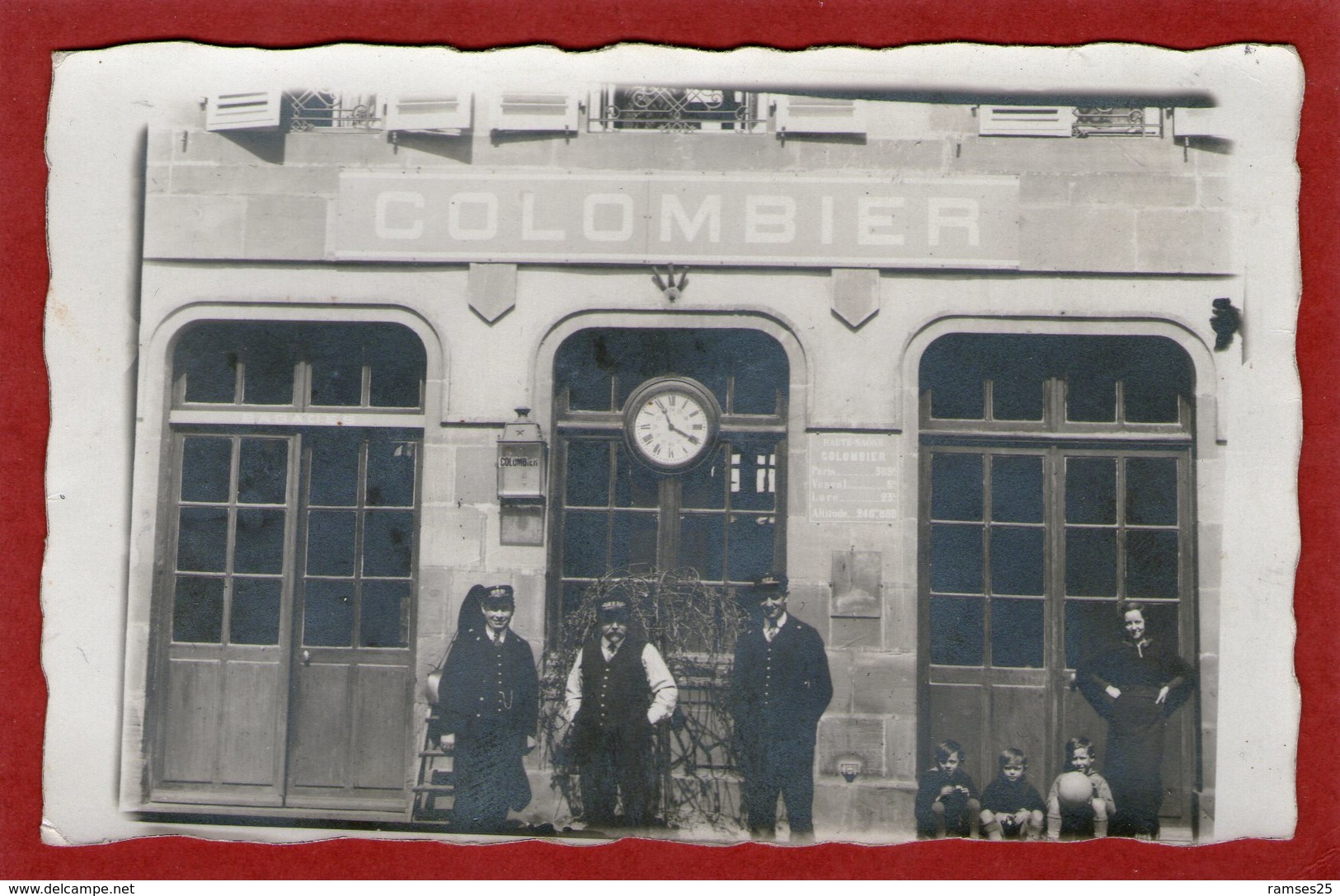 (Hte Saone)  CPA  Photo Colombier  La Gare    (Bon Etat) - Autres & Non Classés