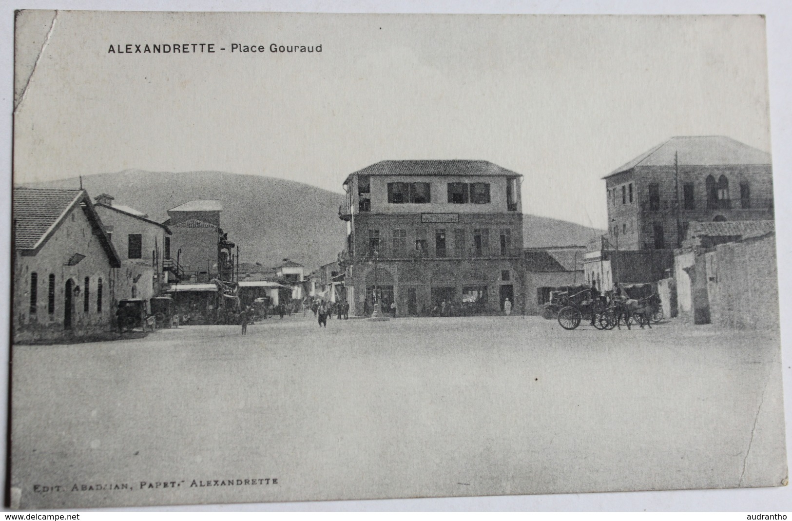 CPA Peu Courante Turquie Alexandrette Iskenderun Place Gouraud 1932 - Andere & Zonder Classificatie