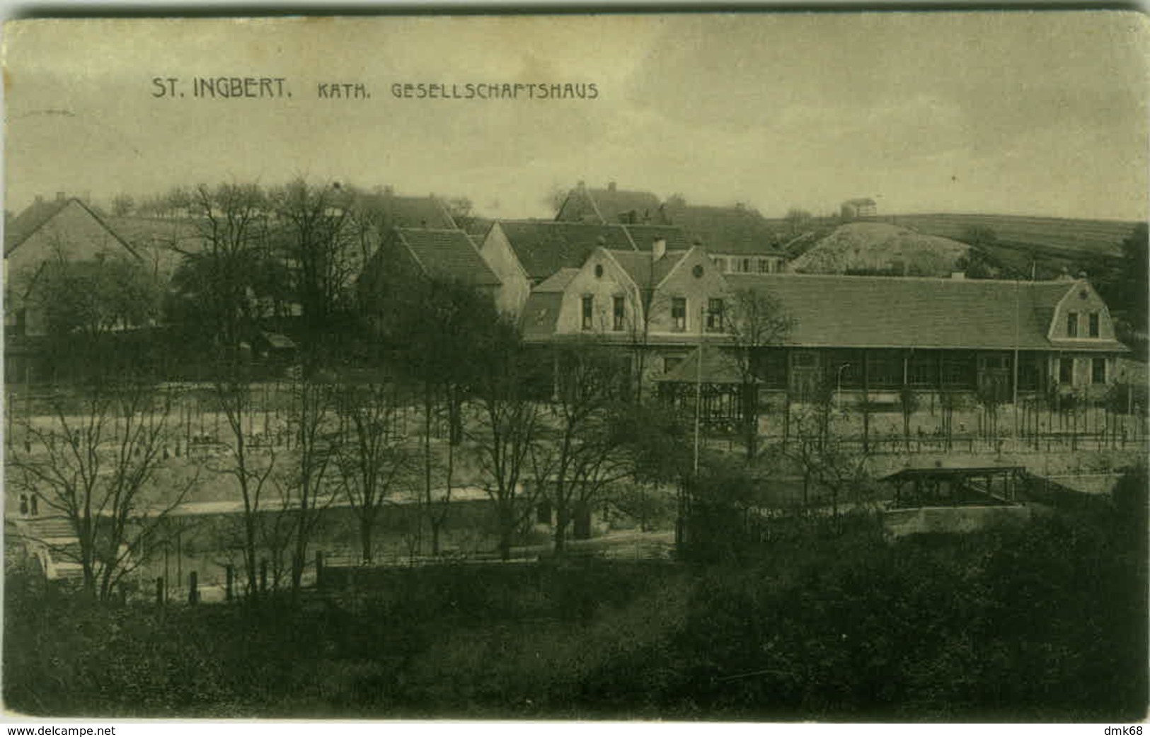 AK GERMANY - ST. INGBERT - KATH. - GESELLSCHAFTSHAUS - EDIT. JOHN FRIEDRICH - 1910s (BG3472) - Saarpfalz-Kreis