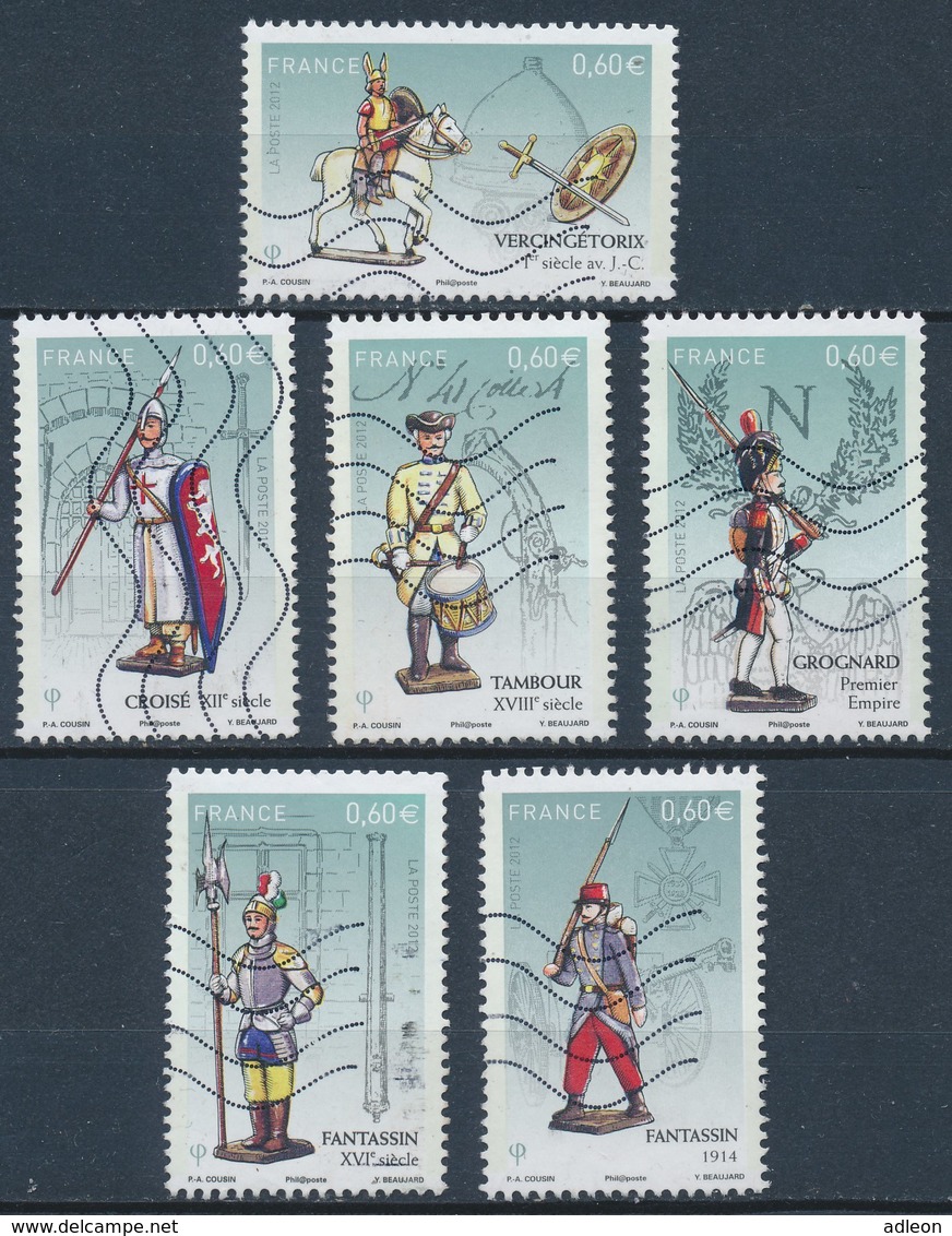 France - Les Soldats De Plomb YT 4665-4670 Obl. Ondulations - Used Stamps