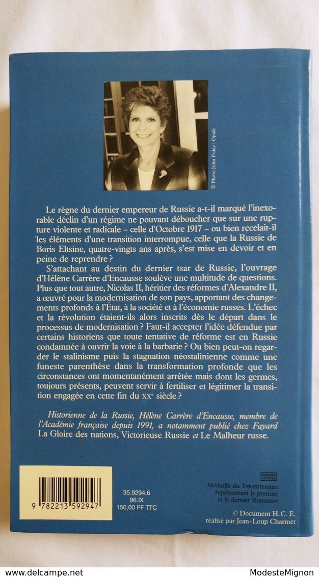 Nicolas II. La Transition Interrompue Par Hélène Carrère D'Encausse Aux éditions Fayard - Histoire