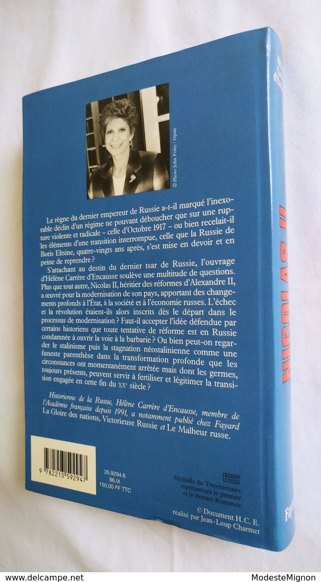 Nicolas II. la transition interrompue par Hélène Carrère d'Encausse aux éditions Fayard