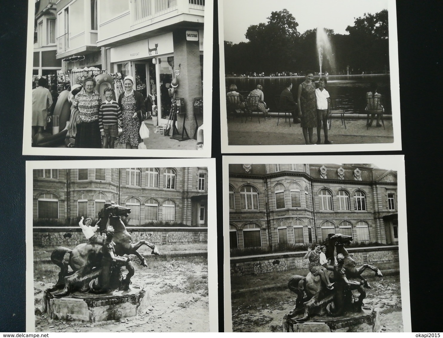 80 PHOTOS ORIGINALES NOIR-BLANC DONT  TOURISTES À ÉCOLE DE SKI GARMISCH ALLEMAGNE ENSEIGNE "PUSSYCAT" SWOLFSTRAAT