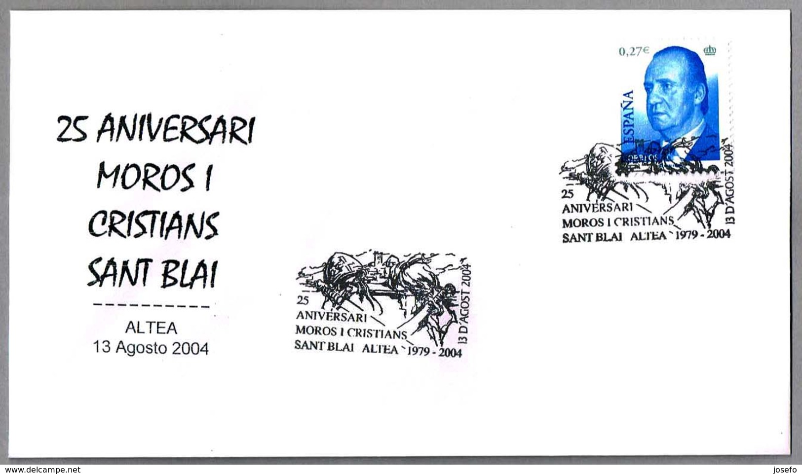 25 Años ASOCIACION MOROS Y CRISTIANOS "SANT BLAI". Altea, Alicante, 2004 - Otros & Sin Clasificación