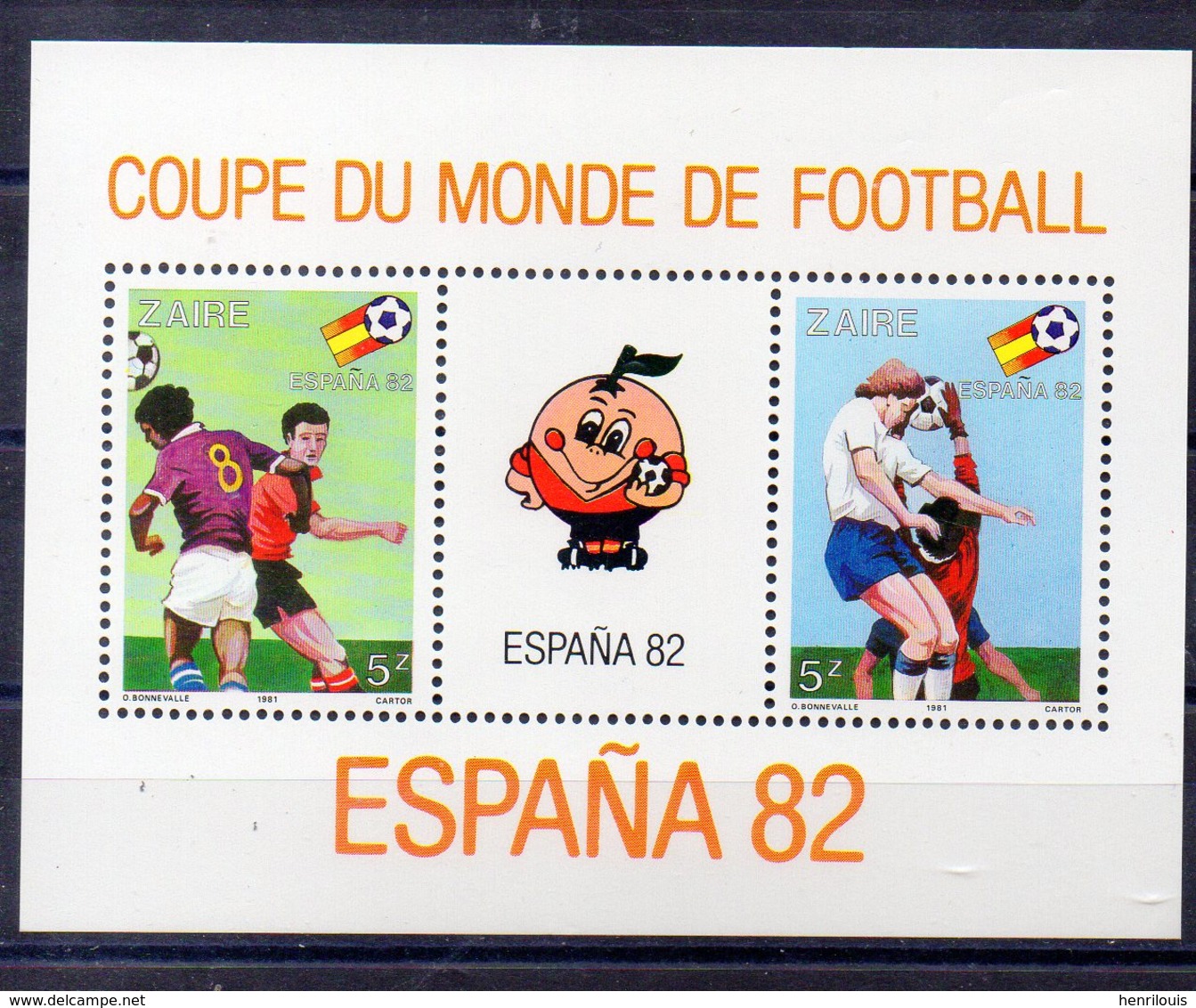 ZAIRE  Timbres Neufs ** De 1981   ( Ref 6426 ) Sport -football - Neufs