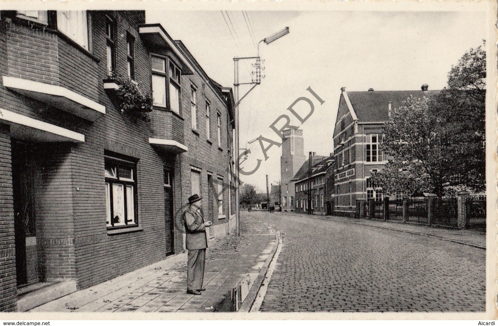 Postkaart/Carte Postale OVERPELT Dorp Met Vakschool En Gemeentehuis (C383) - Overpelt