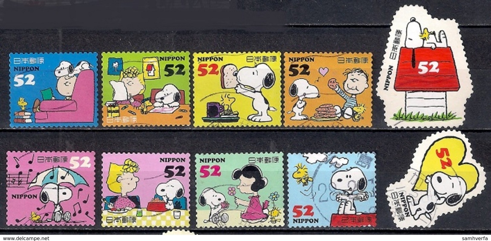 Japan 2014 - Snoopy And Friends (52 Yens) - Used Stamps