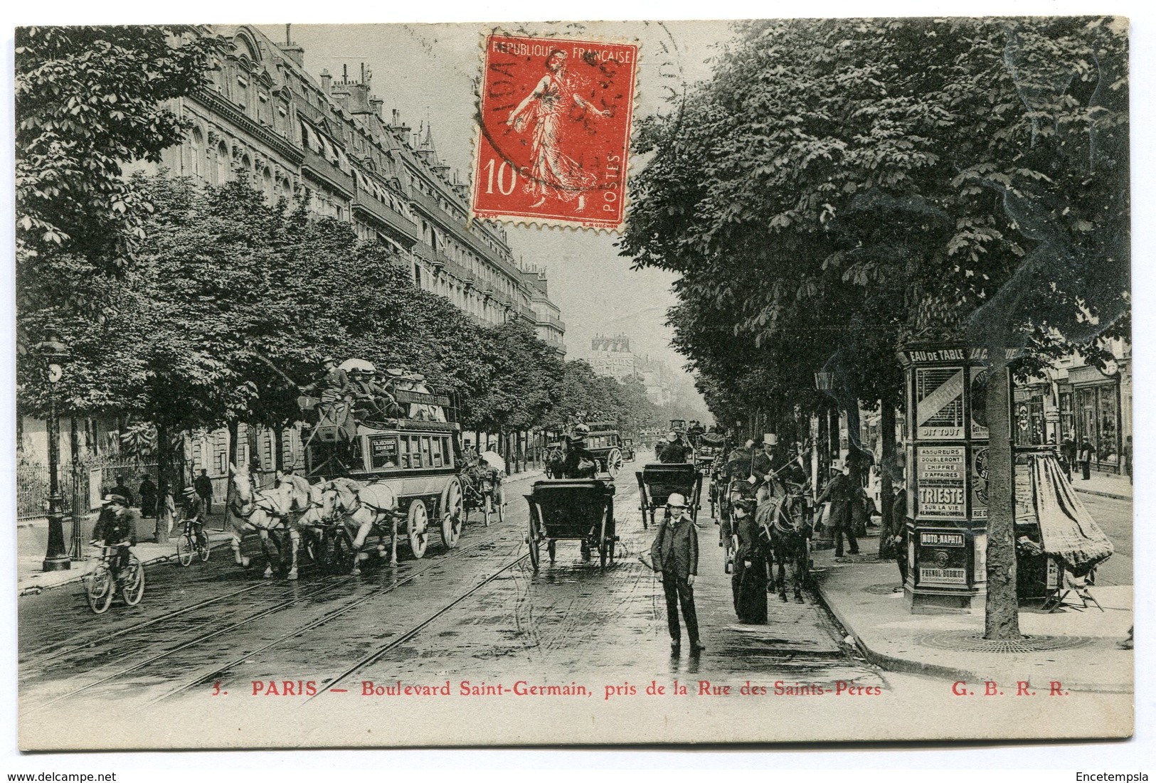 CPA - Carte Postale - France - Paris - Boulevard Saint Germain - 1920 (C8600) - Distretto: 06