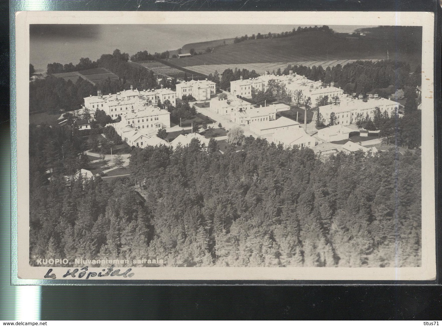 CPA  Finlande   - Hopital De Kuopio - Circulée 1937 - Photo Véritable - Finland