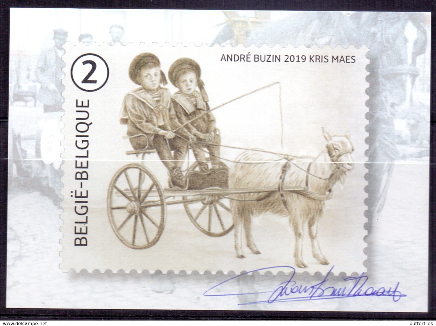 Belgie - 2019 - OBP - 5 Max. Kaarten - ** Andre Buzin - Kris Maes ** Uitgifte Bpost - 2011-..