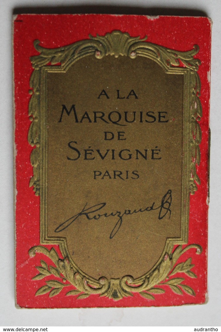 Rare 1923 Mini Calendrier Publicitaire A La Marquise De Sévigné Paris Chocolat De Royat Rouzaud - Petit Format : 1921-40
