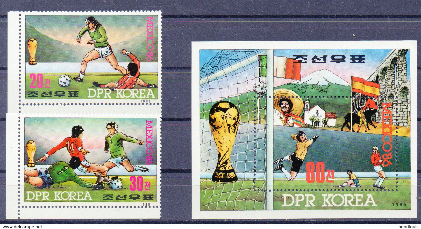 COREE DU NORD  Timbres Neufs ** De 1985  ( Ref 6429 ) Sport - Football - Corée Du Nord