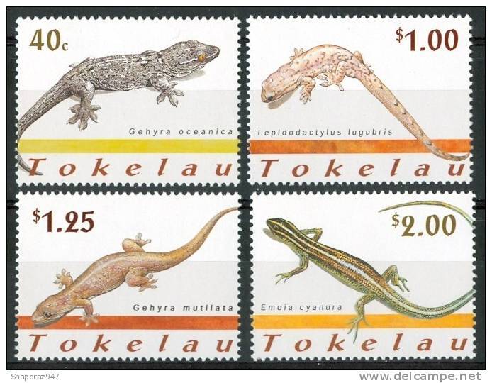 2001 Tokelau Fauna Rettili Reptiles Set MNH** Te186 - Altri & Non Classificati