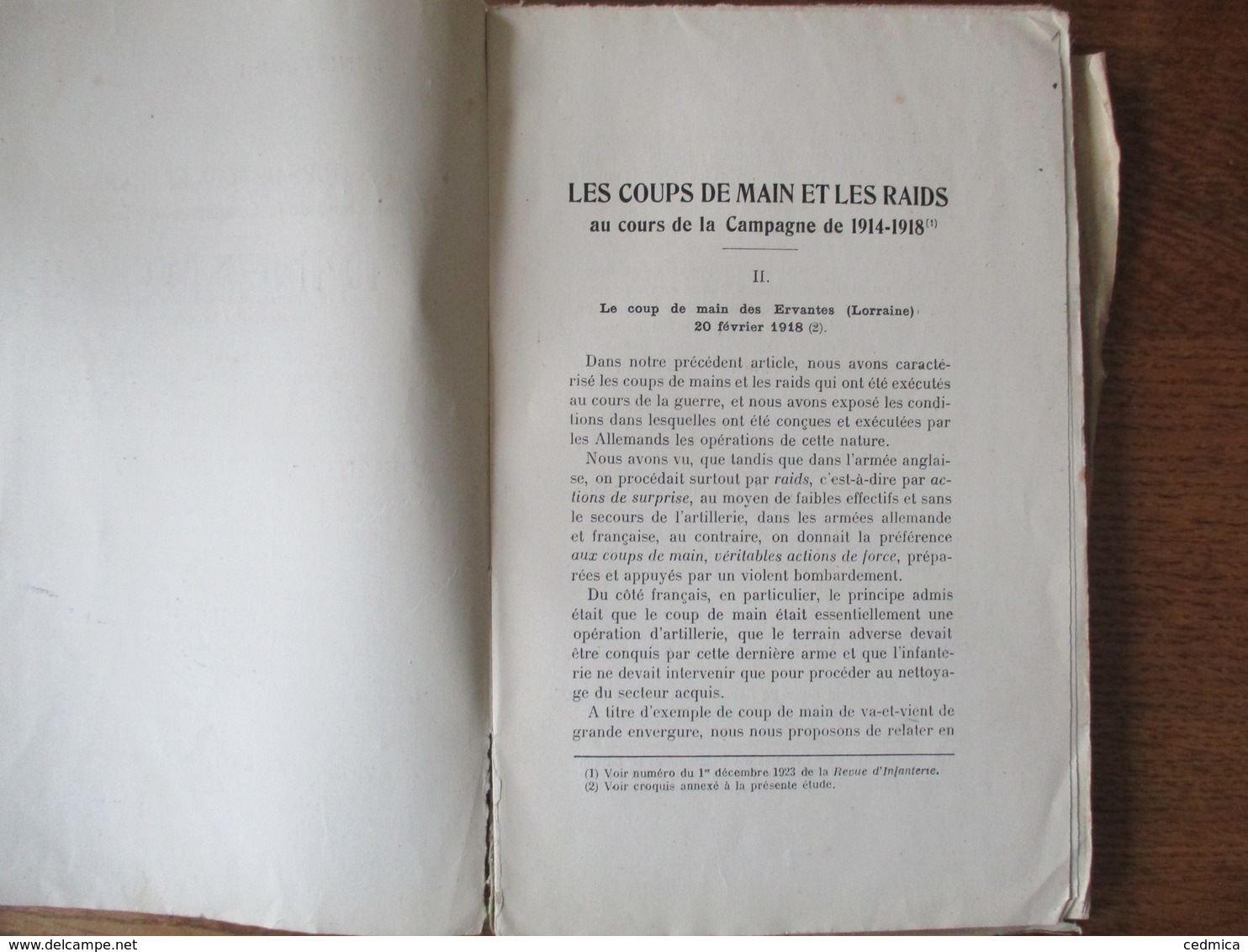 MINISTERE DE LA GUERRE LA REVUE D'INFANTERIE 1er JANVIER 1924 N°376 CARTES - Français