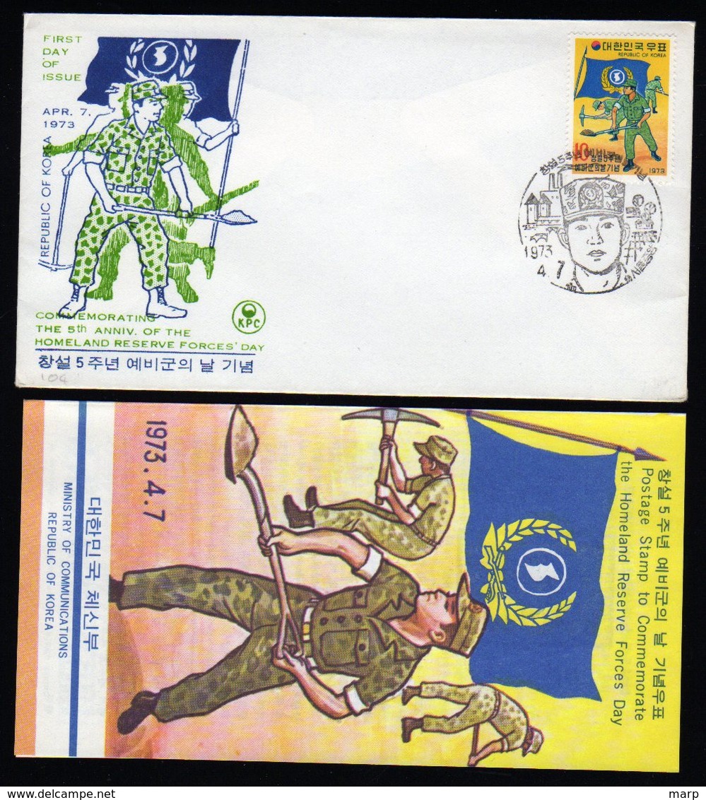 South Korea 1973 And 1981 Fdc,s 1 Info Folder. - Corea Del Sur