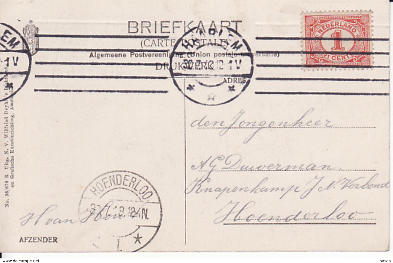 2727	10	Haarlem, Schoterweg (poststempel 1912) - Haarlem