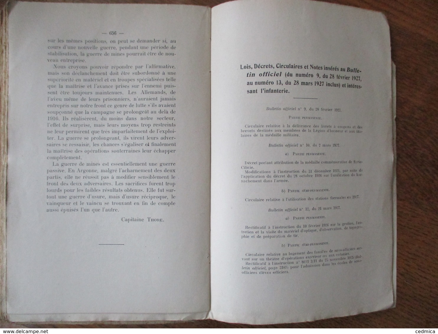 MINISTERE DE LA GUERRE LA REVUE D'INFANTERIE 1927 LA LIAISON INFANTERIE-ARTILLERIE, LA GUERRE DE MINES EN ARGONNE,CARTES - Français