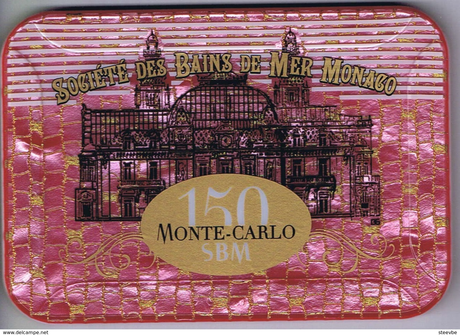 Casino Chip Plaque Société Des Bains De Mer Monte Carlo Monaco 150 SBM - Casino