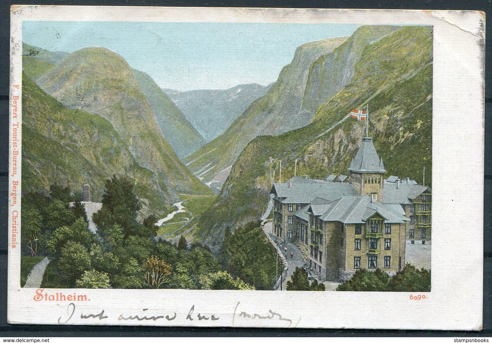 1905 Norway Stalheim Postcard - Balham London. Postage Due, Taxe - Covers & Documents