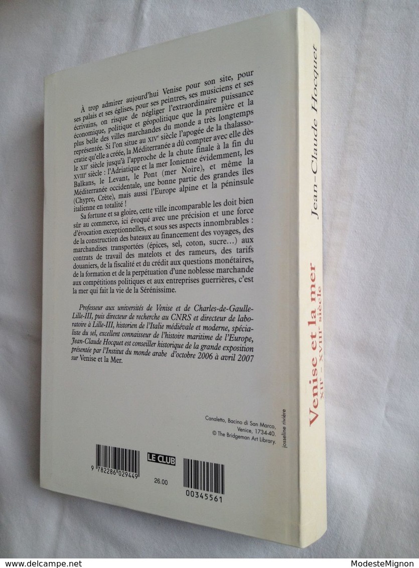 Venise et la mer XIIè - XVIIIè siècle de Jean-Claude Hocquet