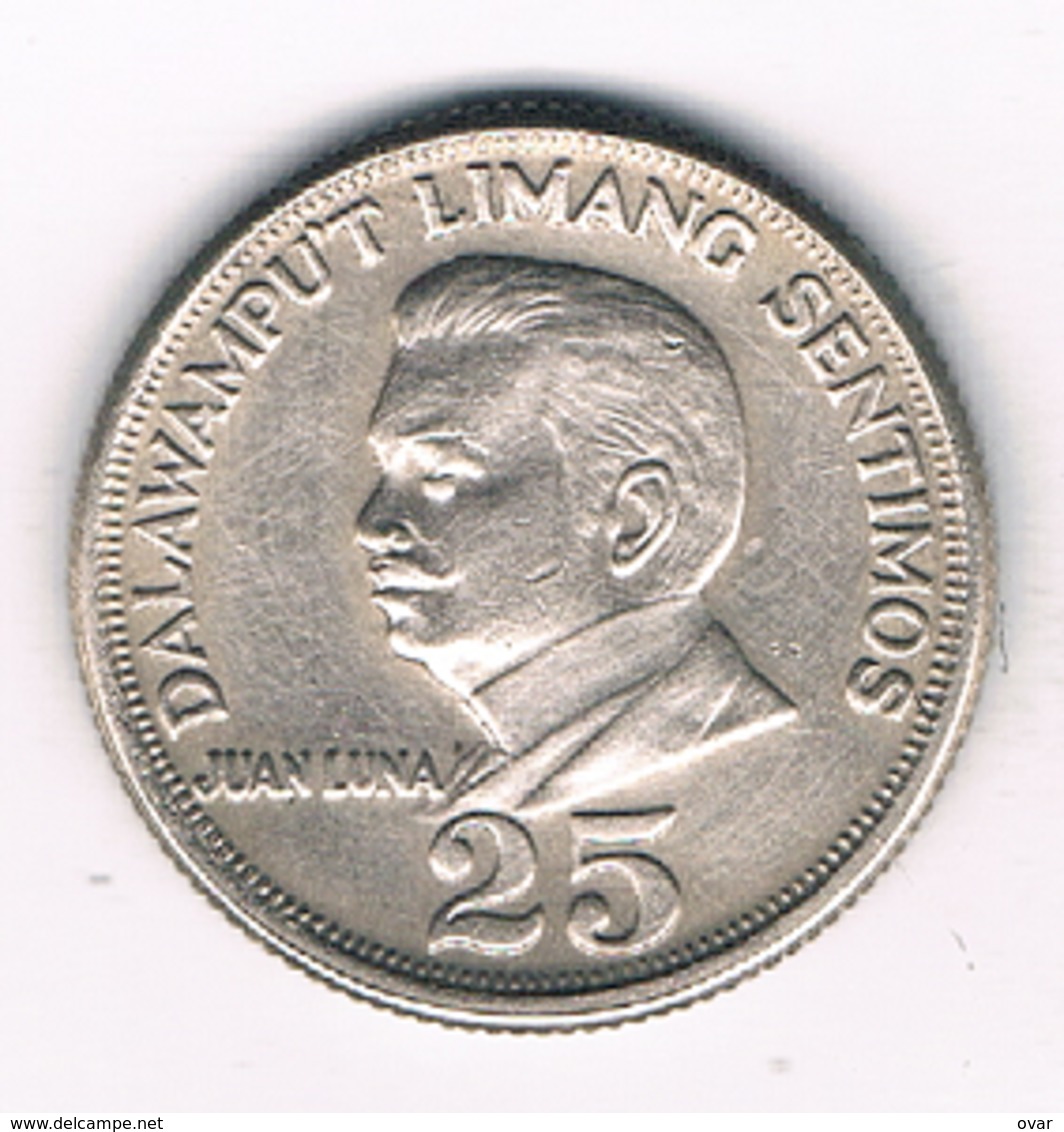 25 SENTIMOS 1967 FILIPPIJNEN /4176/ - Philippines