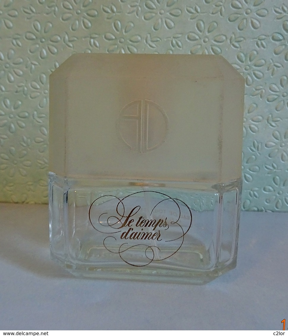 Flacon "LE TEMPS D'AIMER" De ALAIN DELON Eau De Toilette 125 Ml VIDE/EMPTY - Flacons (vides)