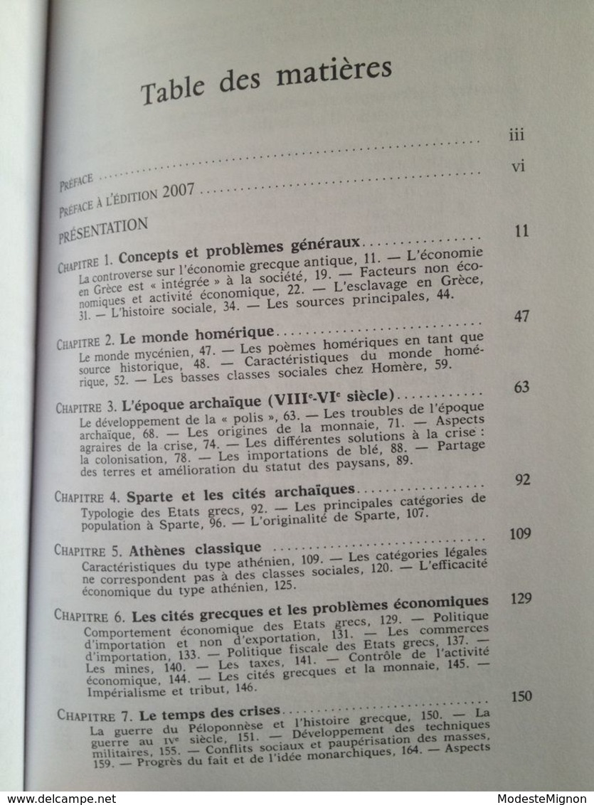 Economies et sociétés en Grèce Ancienne de Michel Austin et Pierre Vidal-Naquet