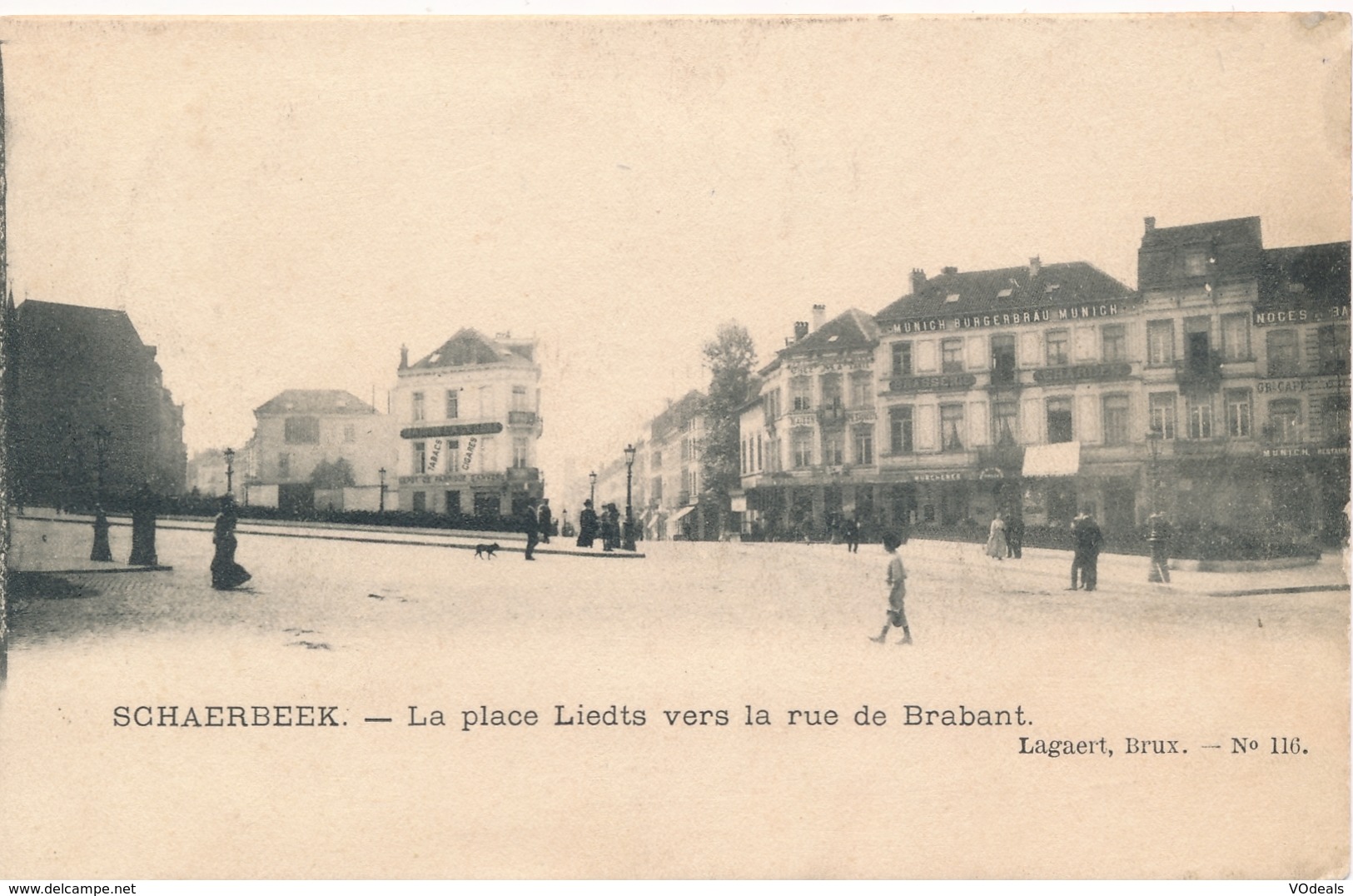 CPA - Belgique - Brussels - Bruxelles - Schaerbeek - La Place Liedts Vers La Rue Du Brabant - Schaerbeek - Schaarbeek