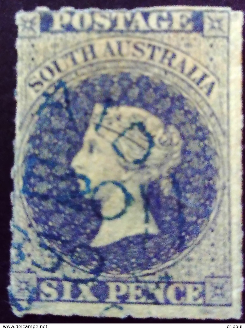 Australie Du Sud South Australia 1859 Filigrane étoile Watermark Star Yvert 8 O Used - Used Stamps