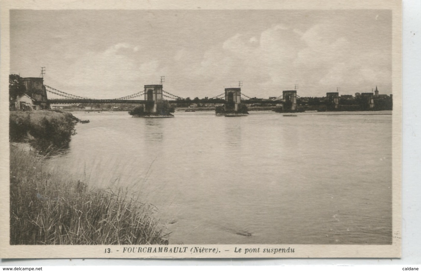 -58 -NIEVRE -FOURCHAMBAULT -   Le Pont Suspendu - Ponts