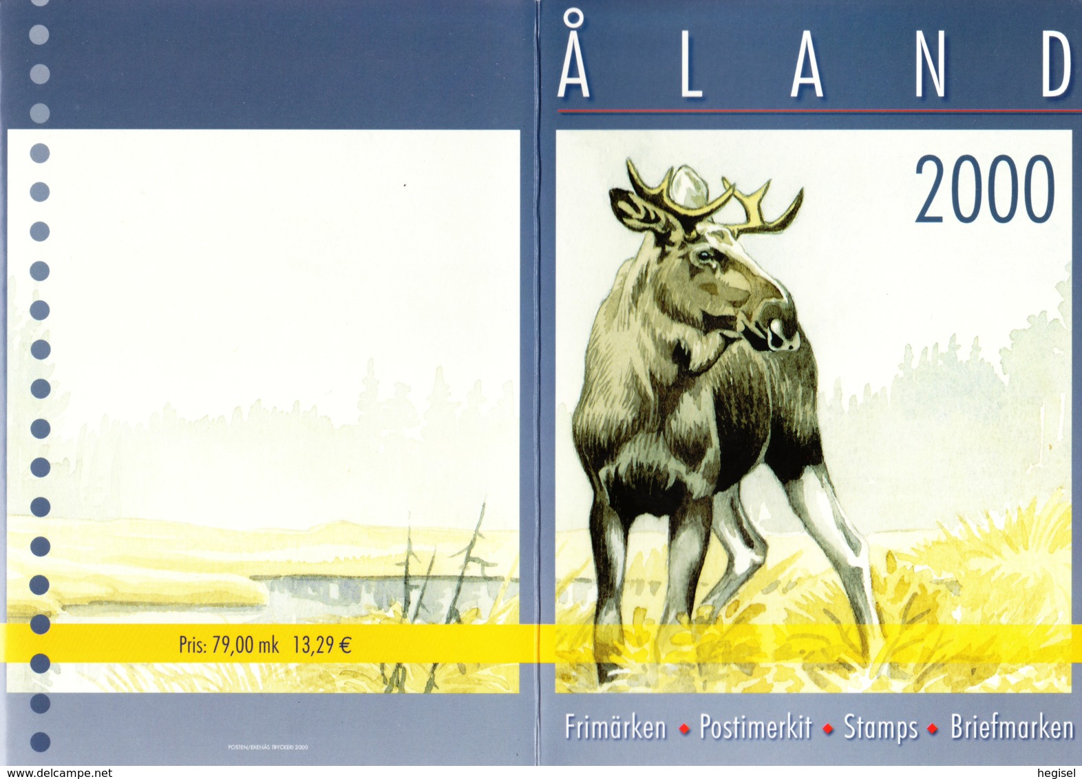 2000, Suomi, "Aland - Map" - Années Complètes