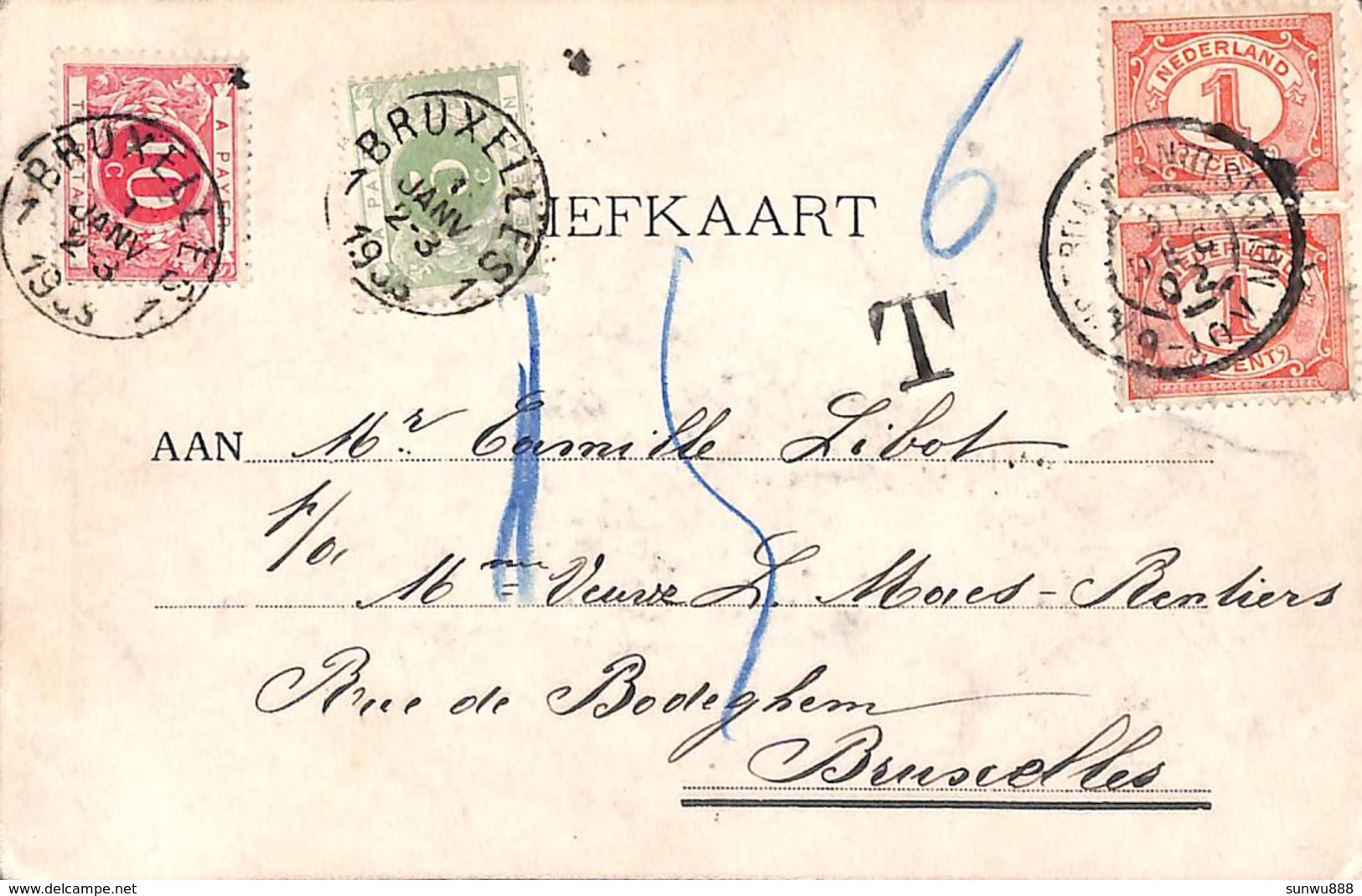Amsterdam - Joden Breestraat (Uitg. A S Wins & Co, 1902 & 1903, Timbres Taxes) - Amsterdam