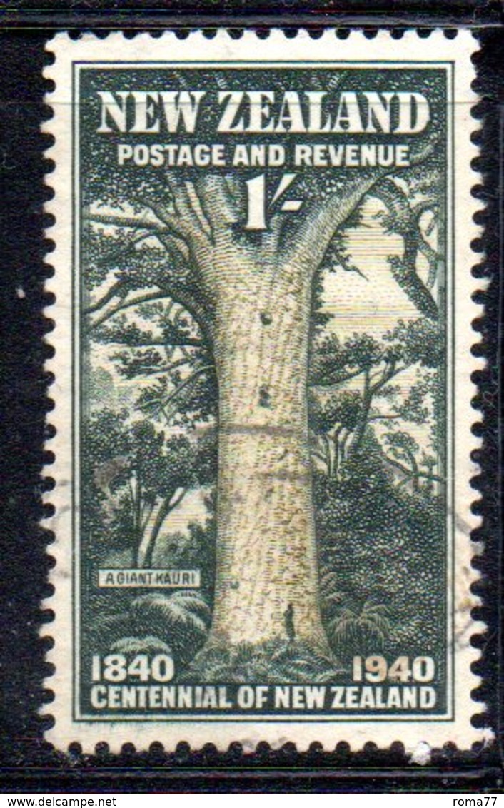 CI1038 - NUOVA ZELANDA 1940 , 1 Sh.  Yvert N. 255   Usato (2380A) - Usati