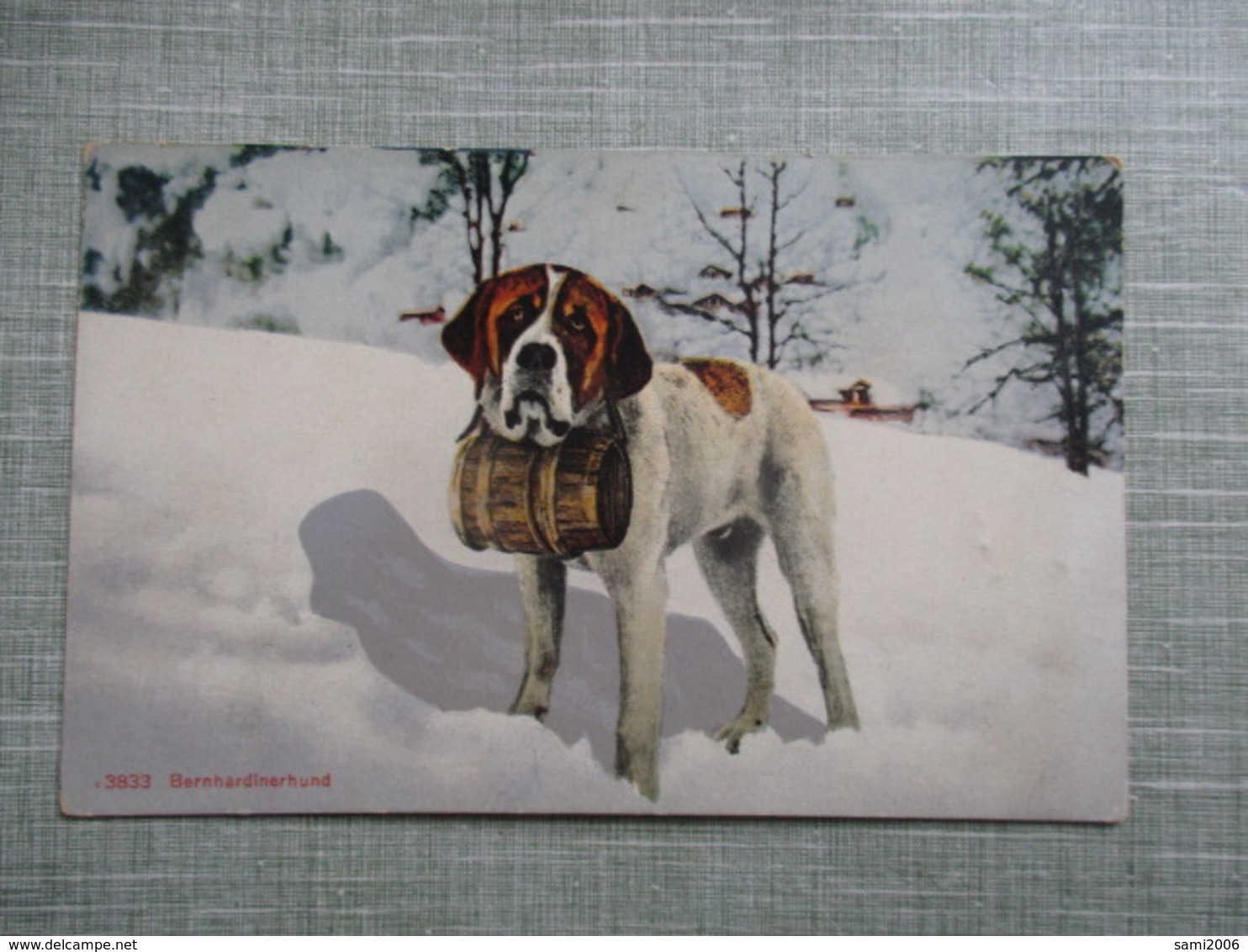 CPA CHIEN SAINT BERNARD BARRIQUE  BERNHARDINERHUND - Chiens