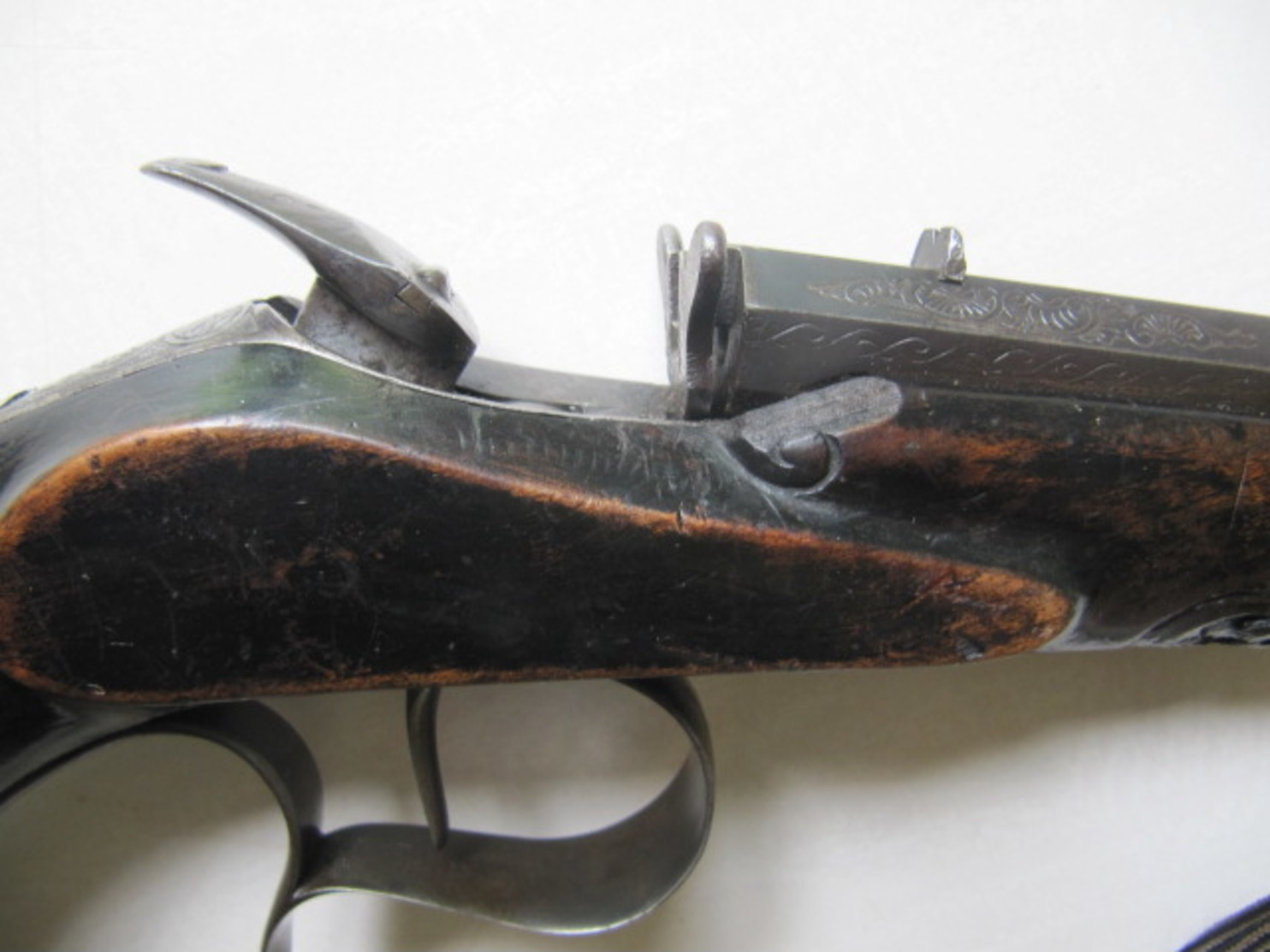 GRAND PISTOLET ANCIEN à CHIEN   BON ETAT - Armes Neutralisées