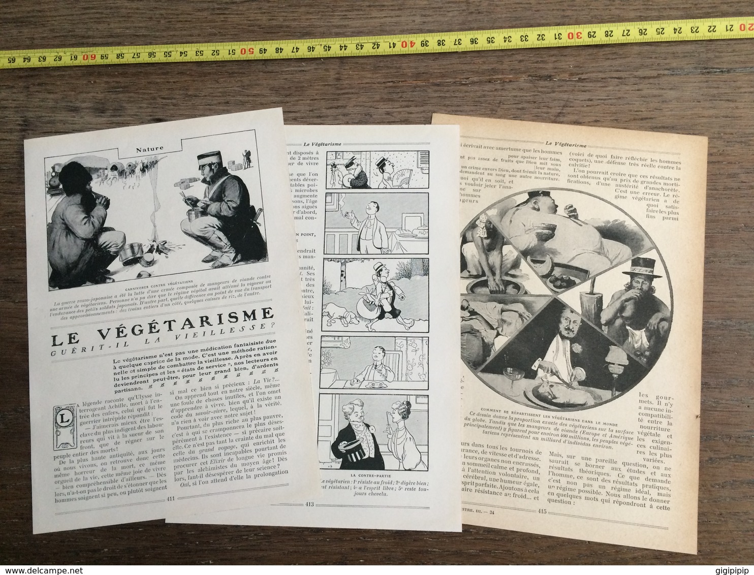 1907 JST LE VEGETARISME GUERIT IL LA VIEILLESSE ILLUSTRATIONS BENJAMIN RABIER ET LM - Collections