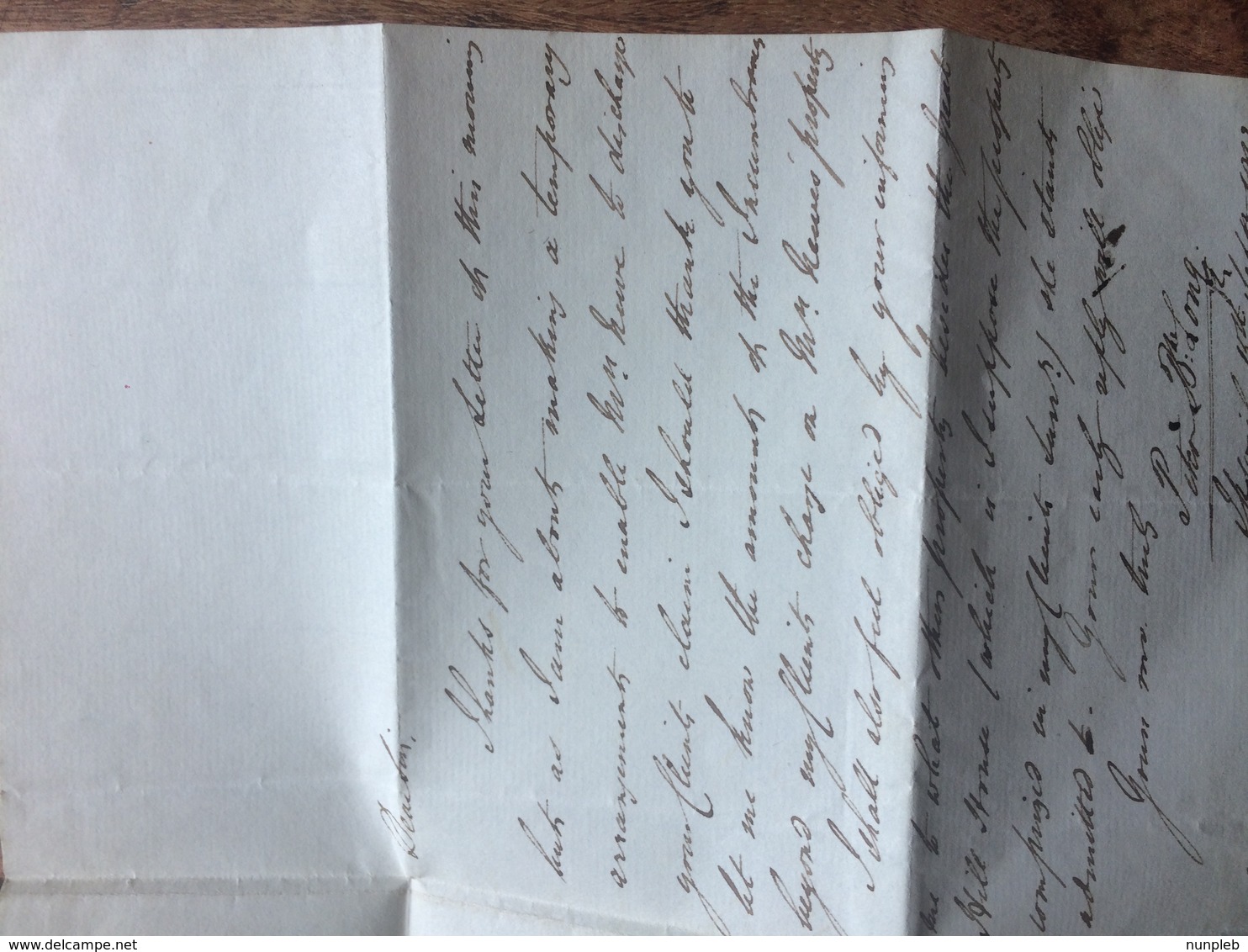 GB Victoria 1843 Entire London To Saxmundham Tied With 1d Red Imperf With Victoria Cross Postmark - Covers & Documents